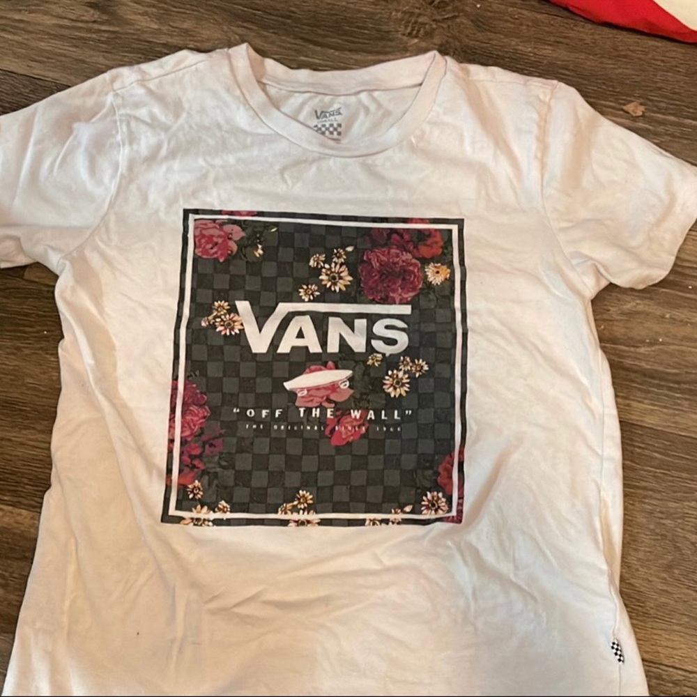 Floral vans tshirt